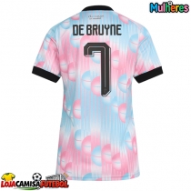 Camisa de Futebol Bélgica Kevin De Bruyne #7 Equipamento Secundário Mulheres Mundo 2026 Manga Curta